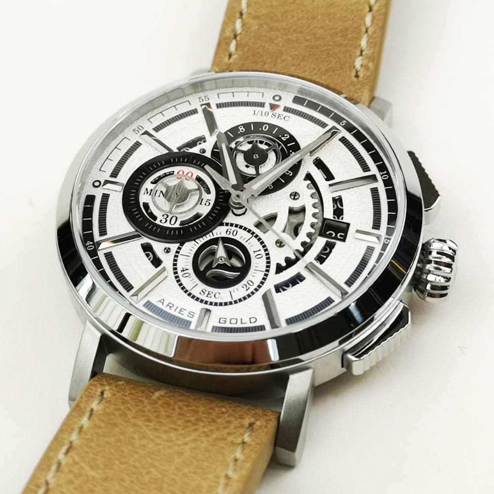 ARIES GOLD HAWK G 7018 S W Men's Luxury Watch - Stylish Analog Wristwatch for Business, Casual & Formal Occasions