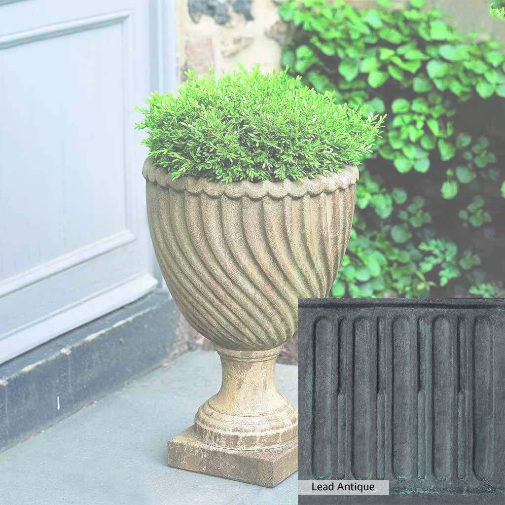 Campania International Ravenna Urn - Elegant Garden Urn for Outdoor Decor, Memorials & Planters | Perfect for Patios, Cemeteries & Home Landscaping