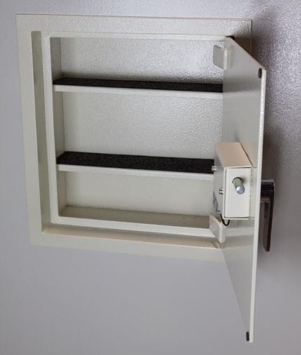 Hayman WS 7 Heavy Duty Wall Safe - Secure Home & Office Cash Jewelry Documents - Hidden Safe for Bedroom Closet Garage Security