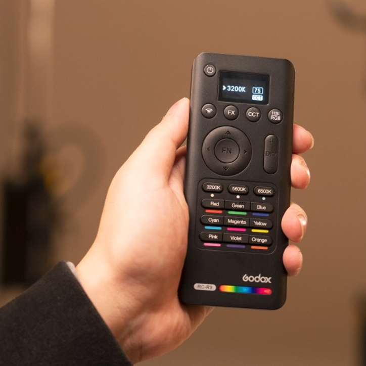 Godox R9II 2.4GHz Wireless Remote Control for RGB LED Lights - Perfect for Photography, Video Lighting & Studio Setup