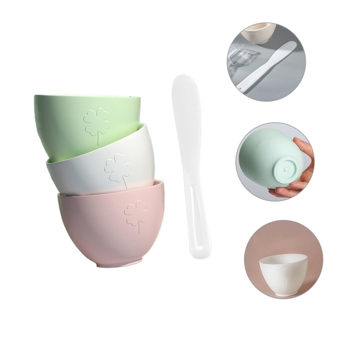Healeved DIY Face Mask Mixing Bowl Set - Mud & Modeling Mask Mixing Tool for Skincare, Spa & Beauty Treatments at Home | Perfect for Clay Masks, Charcoal Masks & DIY Facial Treatments