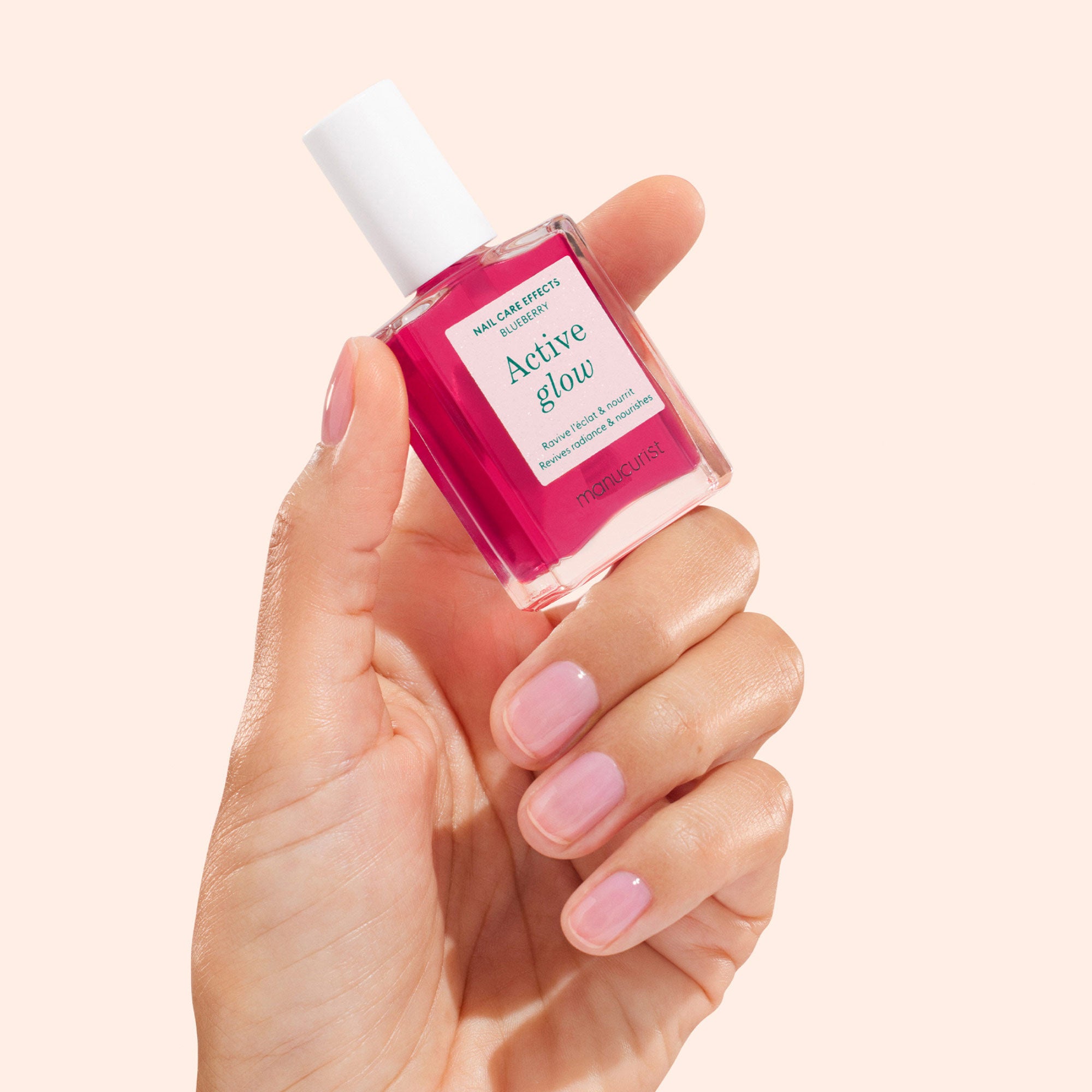 Manucurist Active Glow Nail Polish - Vegan & Non-Toxic Nail Care for Healthy, Shiny Nails | Perfect for Daily Wear, Special Occasions & At-Home Manicures