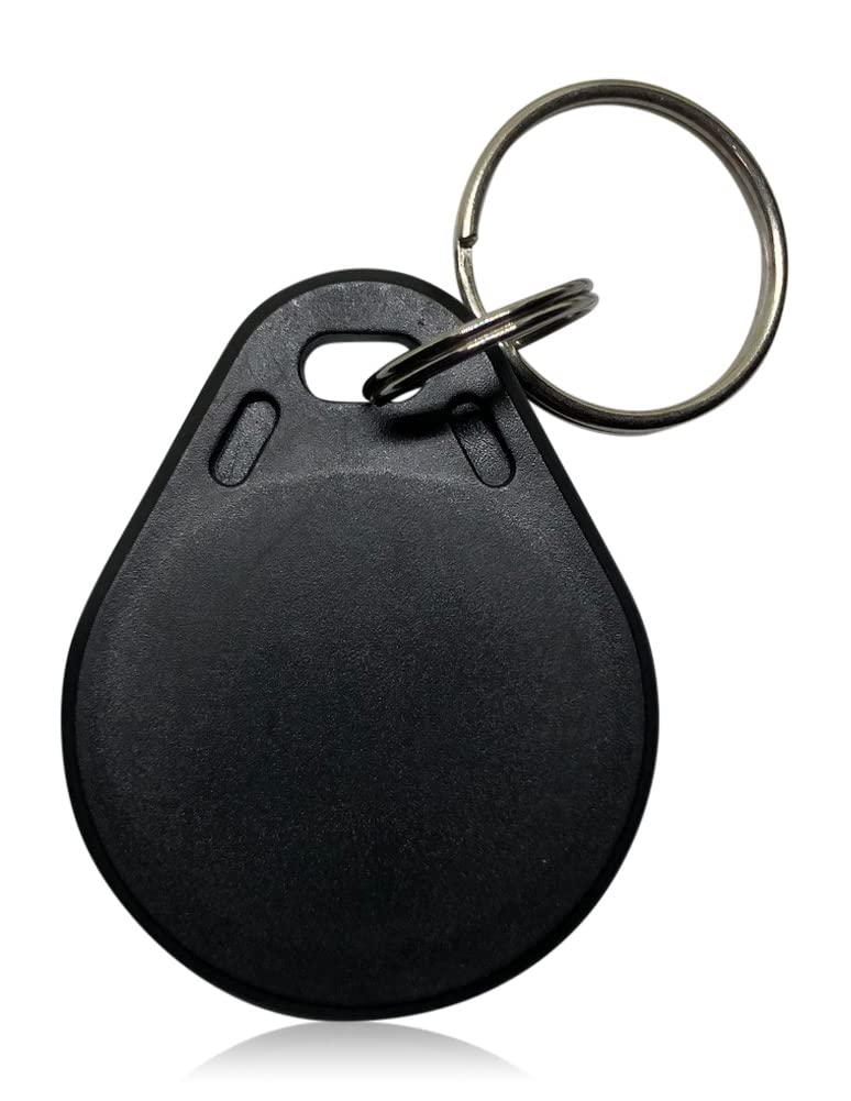 50-Pack Black Slim 26-Bit EM Wiegand Key Fobs - Compatible with EM Format Access Control Readers | Secure Entry for Offices, Hotels & Apartment Buildings