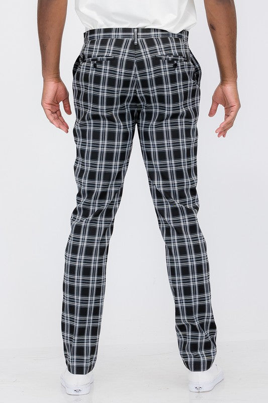 Stylish Plaid Trouser Pants for Women & Men - Comfortable Office & Casual Wear - Perfect for Work, Business Meetings & Everyday Outfits