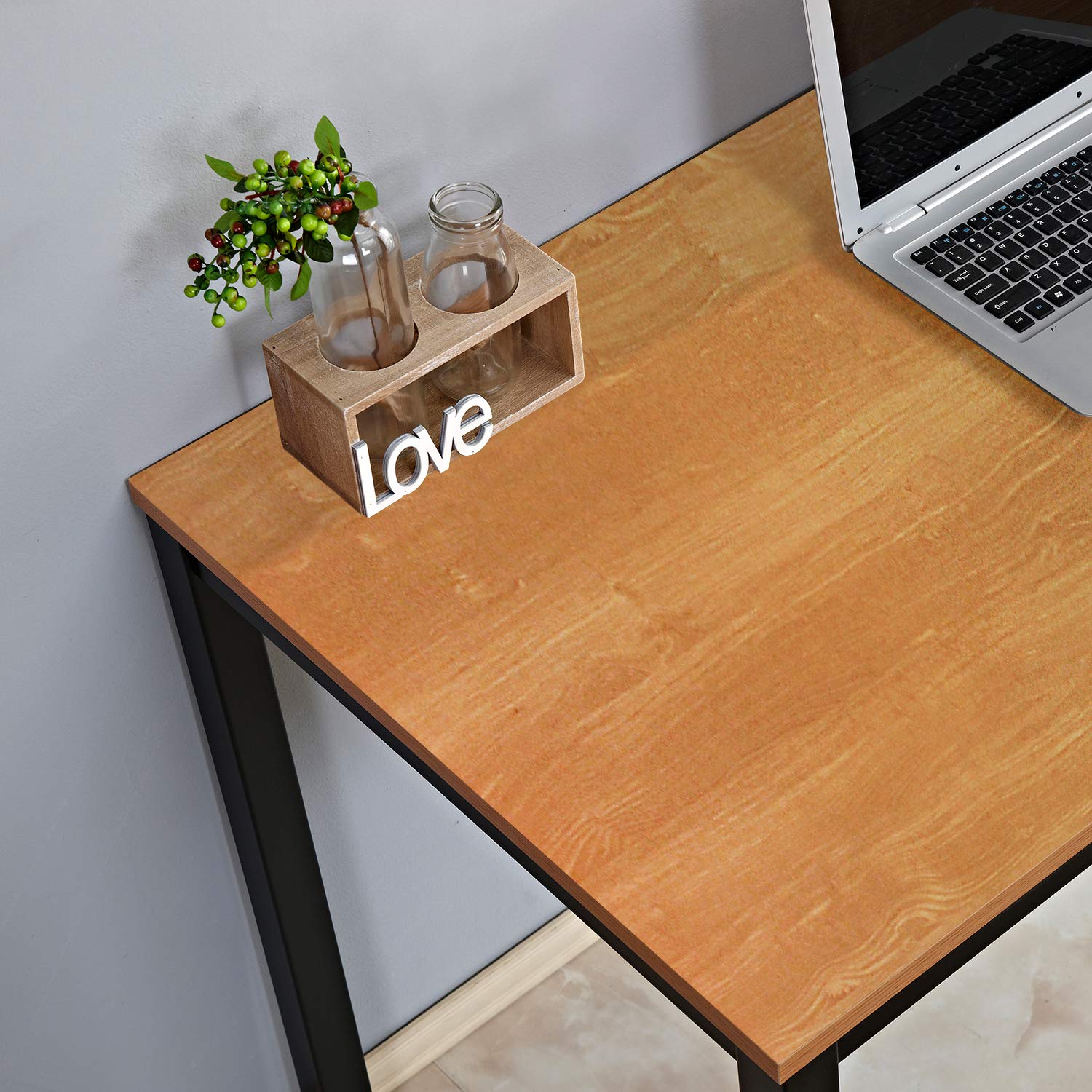 DlandHome Large Computer Desk - 63 Inch Long Home Office Table, Writing Desk, Study Table, Gaming Desk Workstation for Home, Office & Gaming Setup