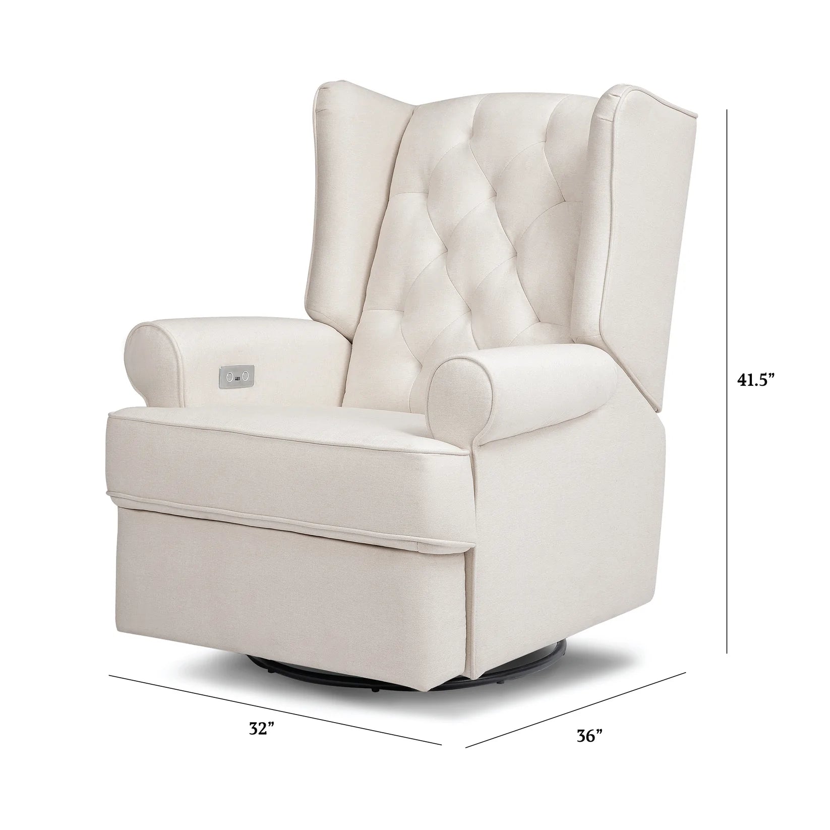 Electric Recliner Chair with USB Port - Swivel Glider Rocker for Living Room, Bedroom & Home Theater - Modern Comfort & Convenience