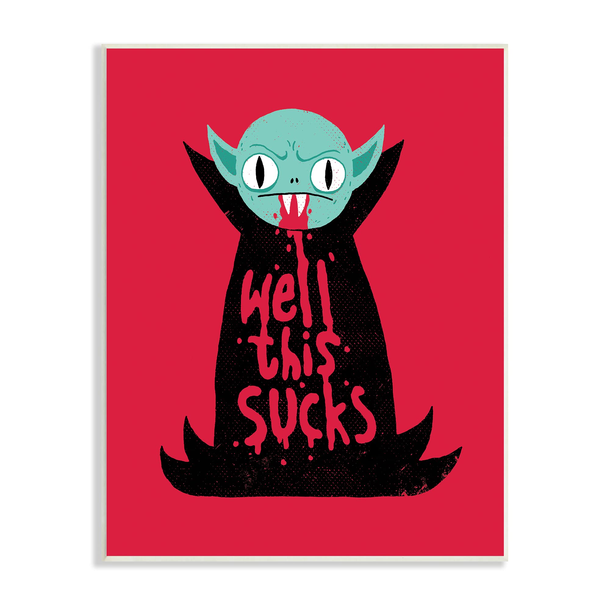 Vampire Drinking Blood Mug - Witty Phrase by Michael Buxton for Coffee Lovers