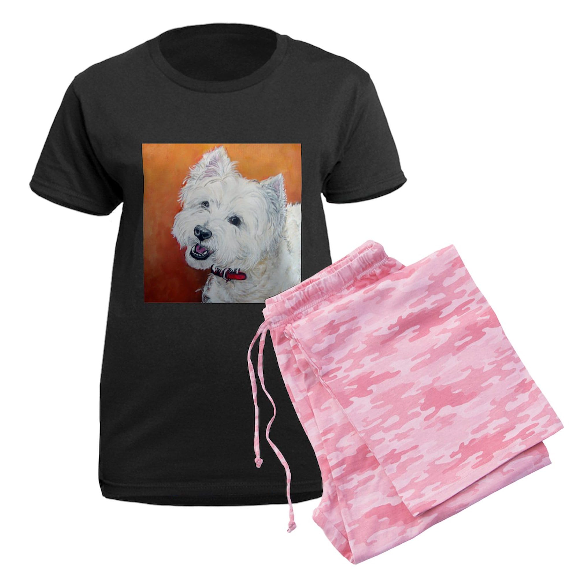 Booker's Westie Stuff! Women's Dark Novelty Pajamas - Cozy Sleepwear for Relaxing at Home & Lounging