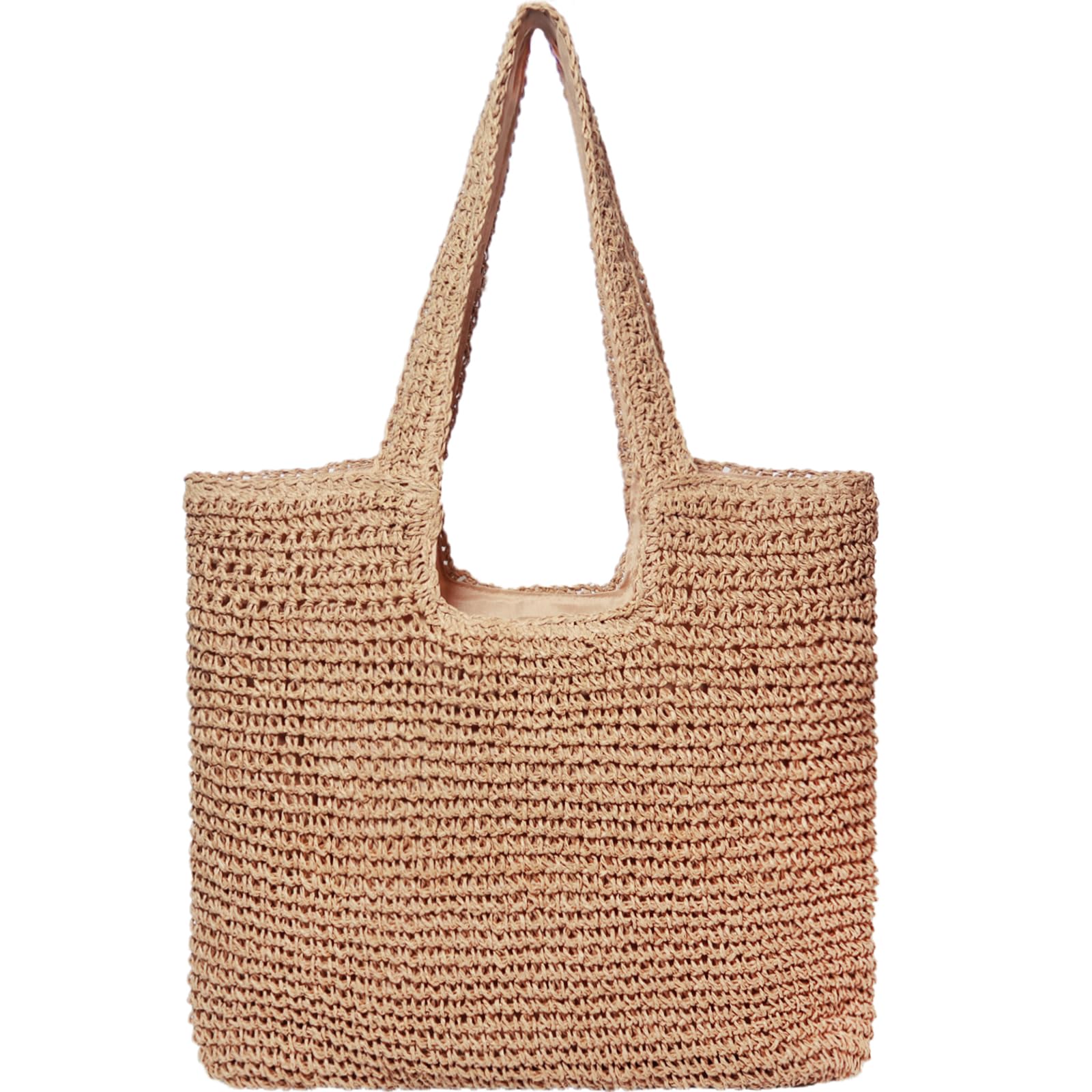 Straw Clutch Top Handle Handbag - Rattan Straw Summer Beach Tote Shoulder Bag for Women - Crossbody Travel Purse for Vacation, Pool Party & Outdoor Activities