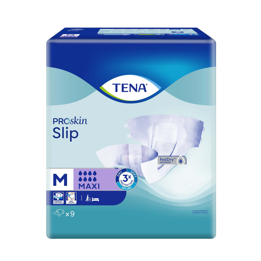 TENA PROskin Slip Maxi Adult Diapers for Incontinence - Super Absorbent, Leak-Proof Protection for Day & Night Use - Ideal for Active Adults & Seniors