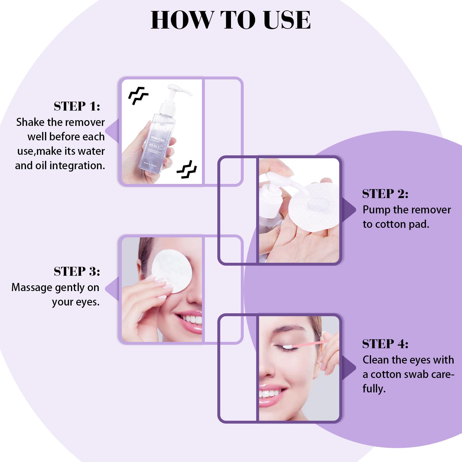 Professional B&Qaugen Cluster Lash Remover & Adhesive Solvent - 100ml Gentle DIY Eyelash Extension Glue Remover for Home Use | Safe for Sensitive Eyes, Perfect for Lash Artists & DIY Beauty Enthusiasts | Use for Salon, Spa or At-Home Lash Maintenance