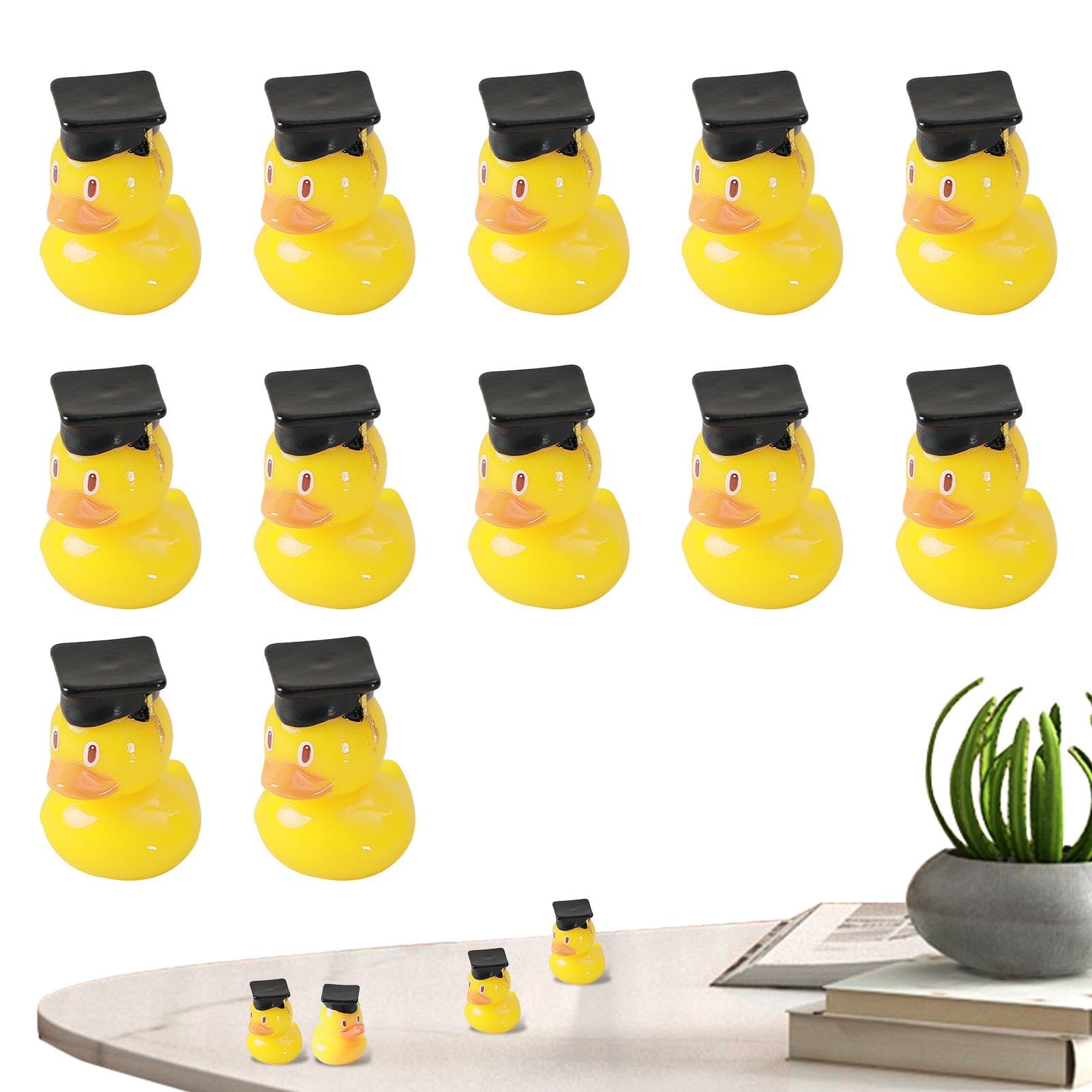 Yellow Graduation Duck with Cap - Funny Bachelor's Degree Novelty Duck for Pool Party Decorations | Graduation Party Favors, Keepsakes & Pool Float Decor - Perfect for Graduation Celebrations, Pool Parties & Gift Giving