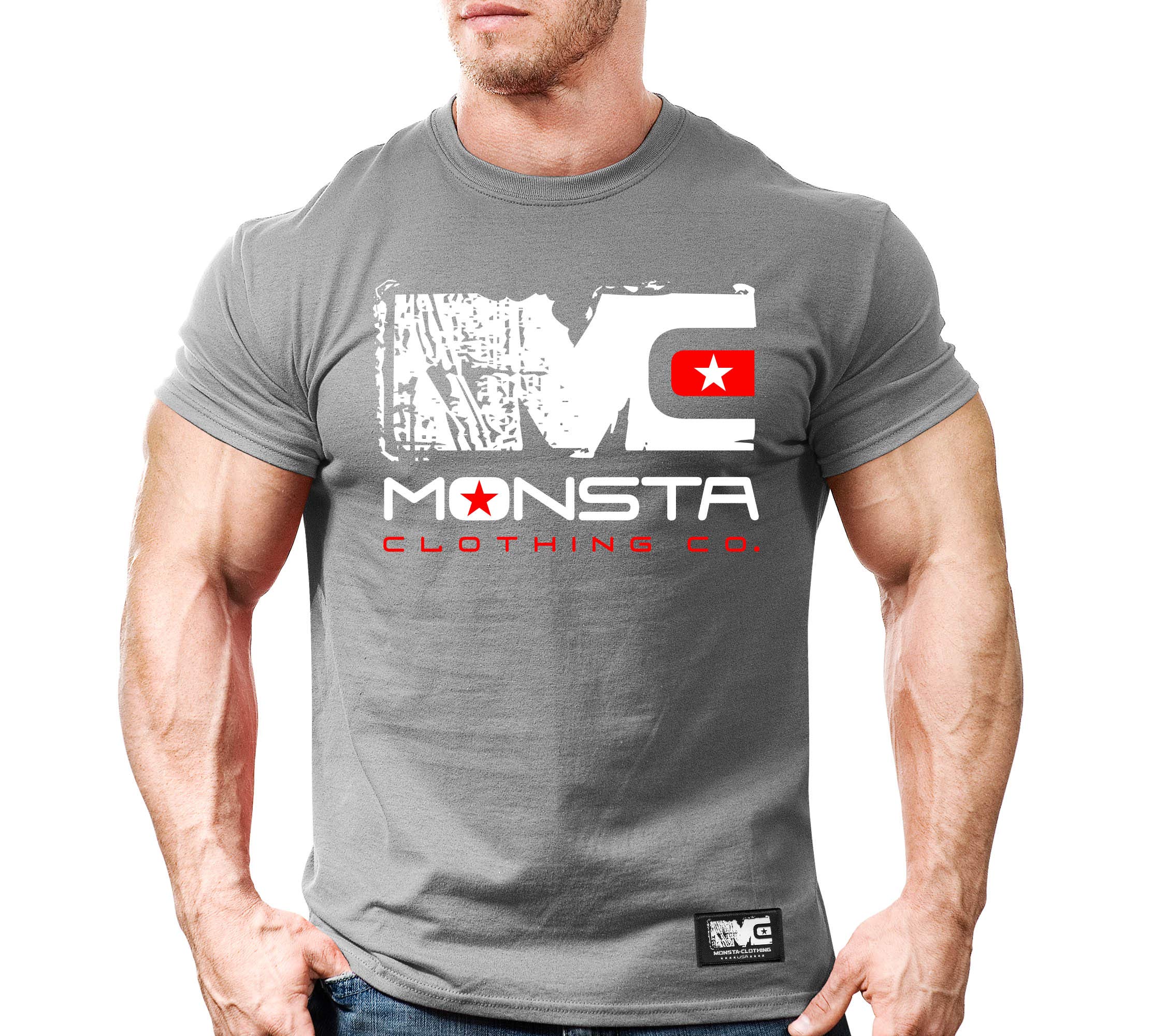Men's Bodybuilding Gym T-Shirt - MC-Icon-108 Workout Shirt for Fitness Training & Weightlifting - Perfect for Gym, Bodybuilding & CrossFit Workouts