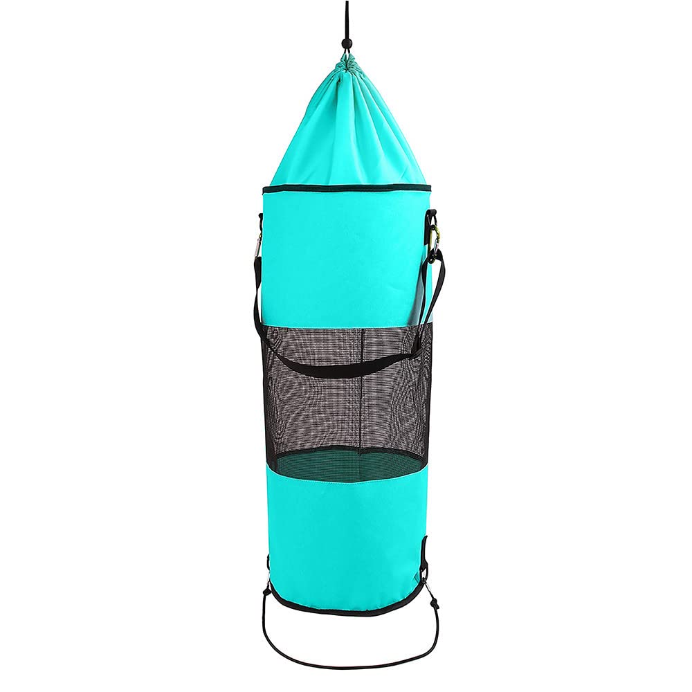 Reusable Waterproof Boat Trash Bag - Foldable Mesh for Kayak, Beach & Camping