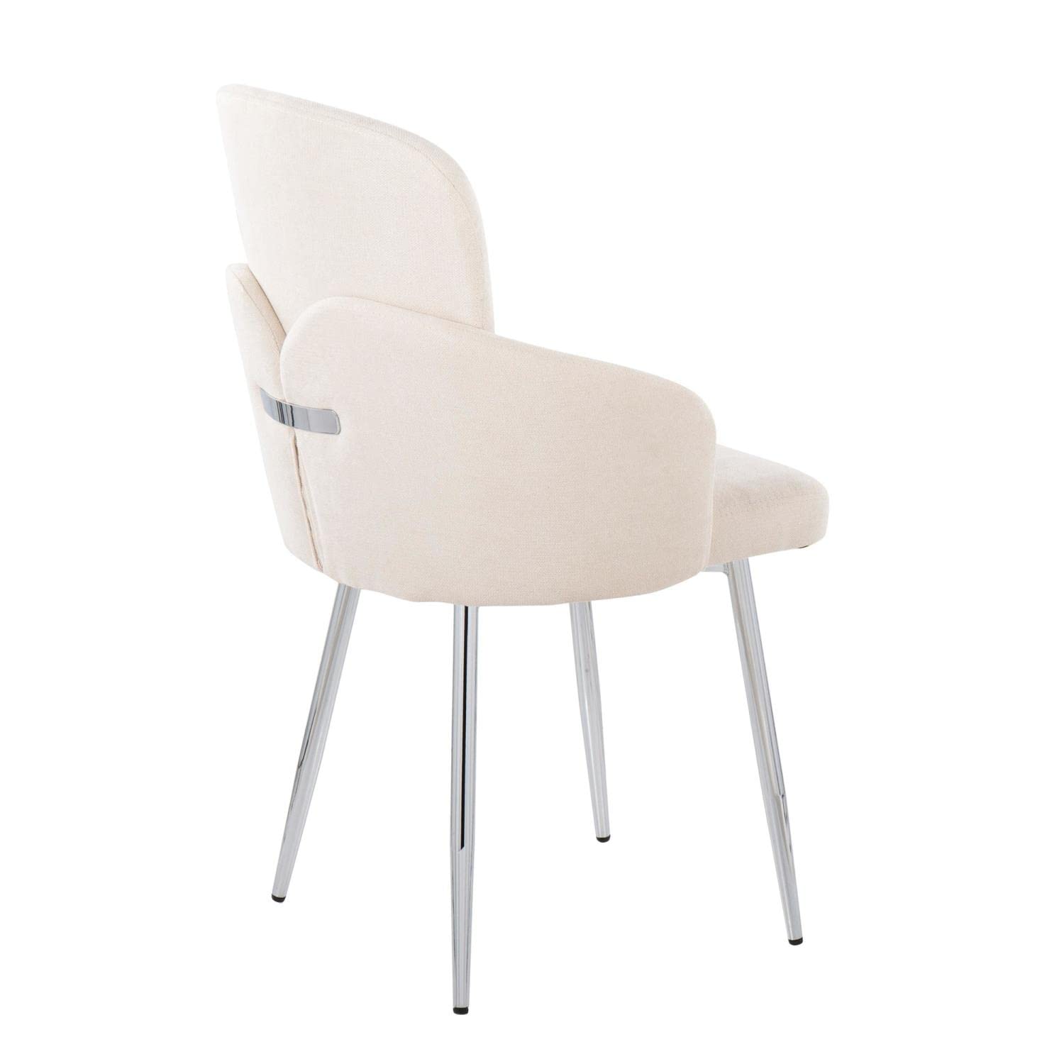LumiSource Dahlia Upholstered Dining Chairs Set of 2 - Modern Kitchen Chairs for Dining Table, Comfortable & Stylish Seating for Home, Restaurant or Office Use