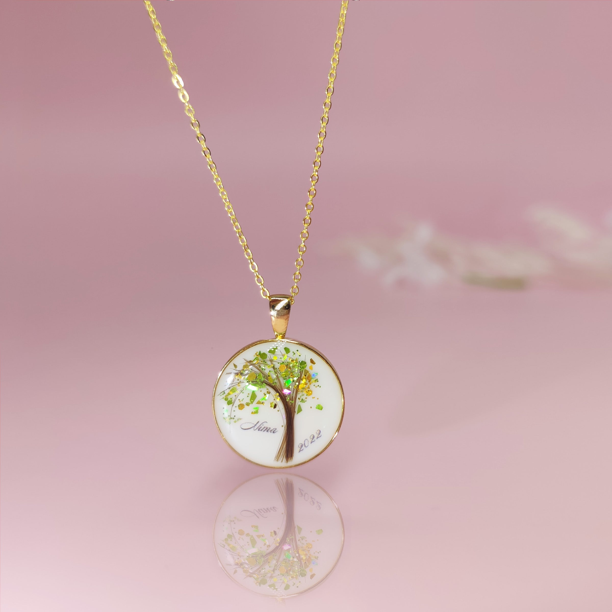 LifeTree Keepsake Necklace for Breastmilk & Baby Hair - Personalized Memorial Jewelry for Moms, Newborn Gifts, Baby Loss Remembrance - Perfect for Mother's Day, Baptism & Cherished Memories