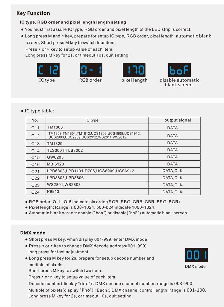 DMX512 to SPI Converter - DMX Decoder SPI Controller for Digital IC LED Strip & Pixel Lights | Compatible with WS2812B, SK6812 | Stage Lighting, Architectural Lighting, DIY Projects