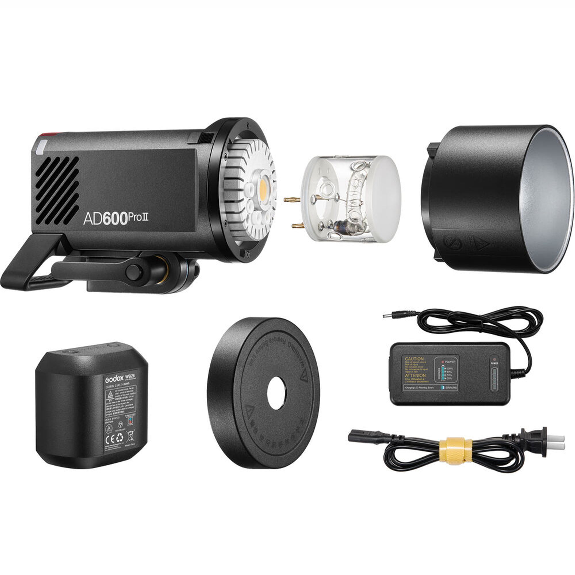 Godox AD600Pro II All-in-One Outdoor Flash - 600Ws Monolight with TTL, HSS & Wireless Control - Perfect for Portrait, Wedding & Studio Photography
