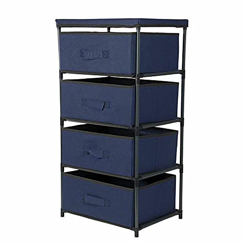 4-Layer Plastic Storage Bin Cabinet Drawer - Organizer for Clothes, Underwear & Documents | Closet, Office & Home Organization | Space-Saving Storage Solution for Bedroom, Bathroom & Workspace