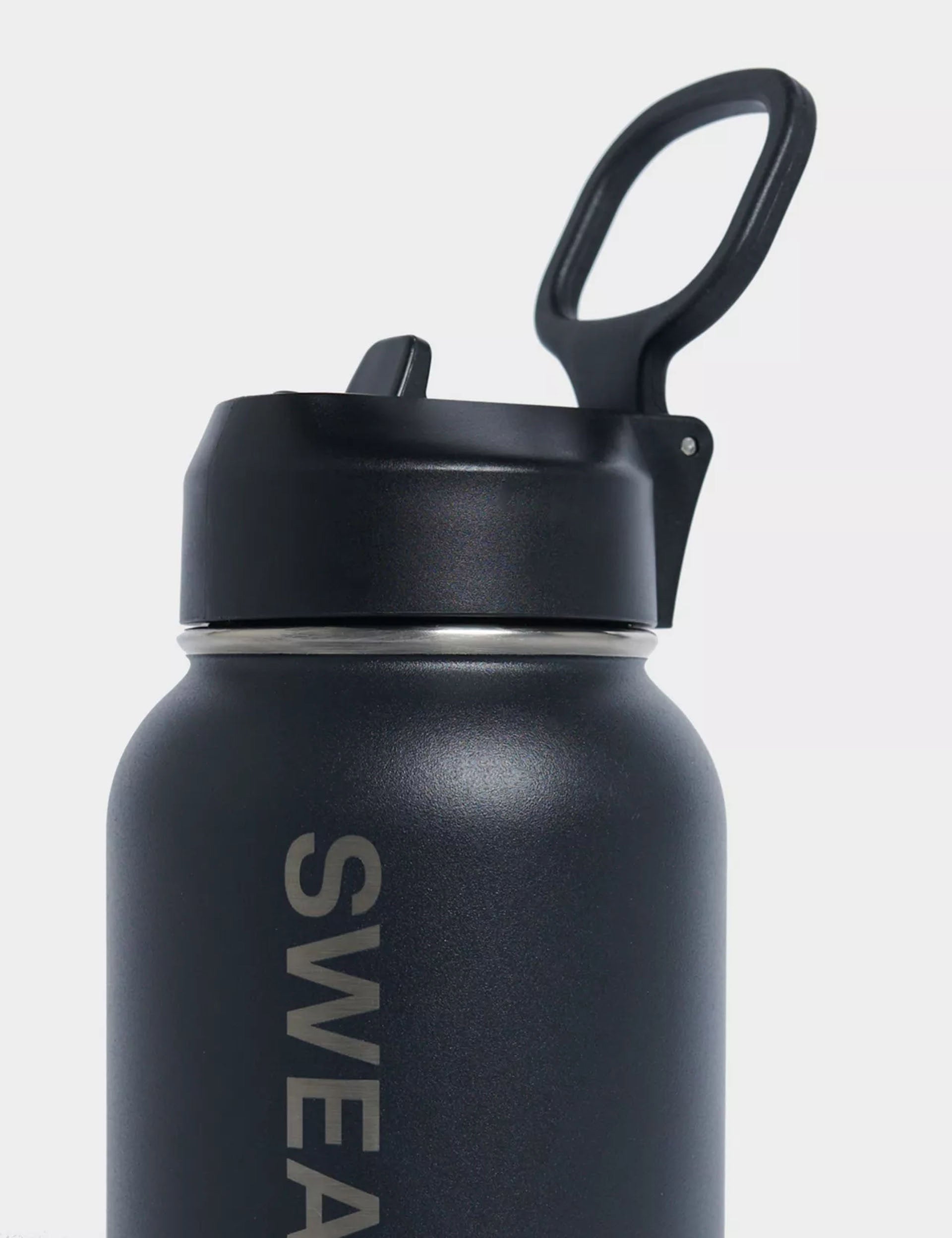 Keep It Chill Straw Water Bottle 950ml - Insulated Stainless Steel Vacuum Flask with Leakproof Lid, BPA-Free, for Gym, Hiking & Outdoor Activities - Black