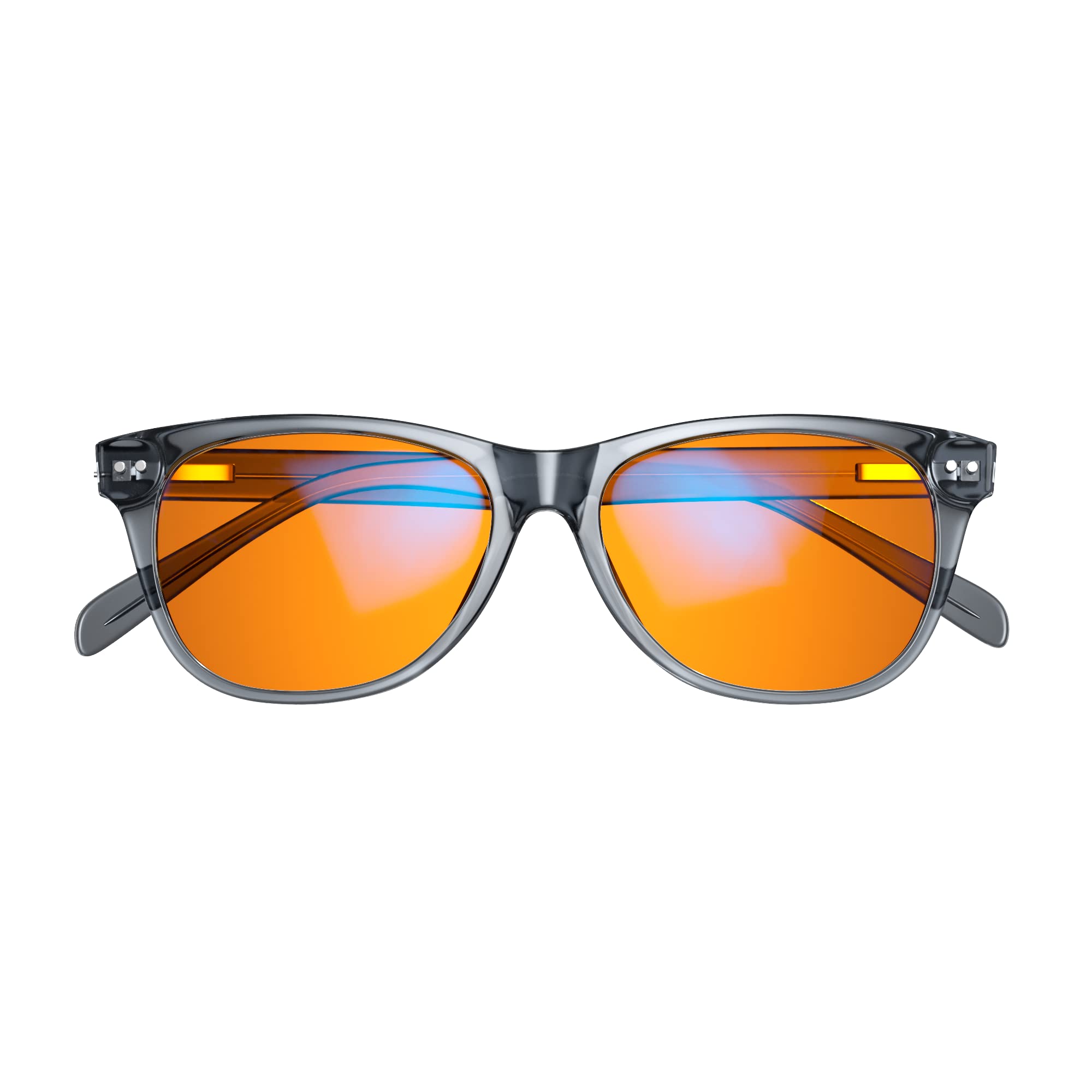 Premium Swanwick Crystal Night Swannies - 99% Blue Light Blocking Glasses for Screen Use, Anti Glare, Anti-Fatigue & Eye Strain Relief - Perfect for Gaming, Computer Work & Nighttime Screen Viewing