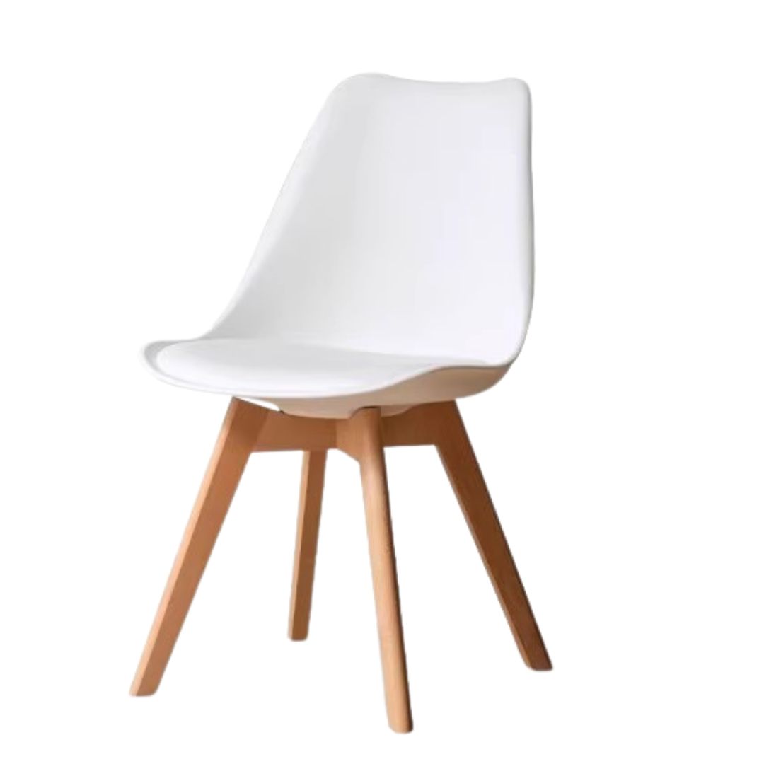 4 Pcs 18.5x21.7x31.9 inch/ 47x55x81сm/ Natural Wood color/ Oak off-white Chair