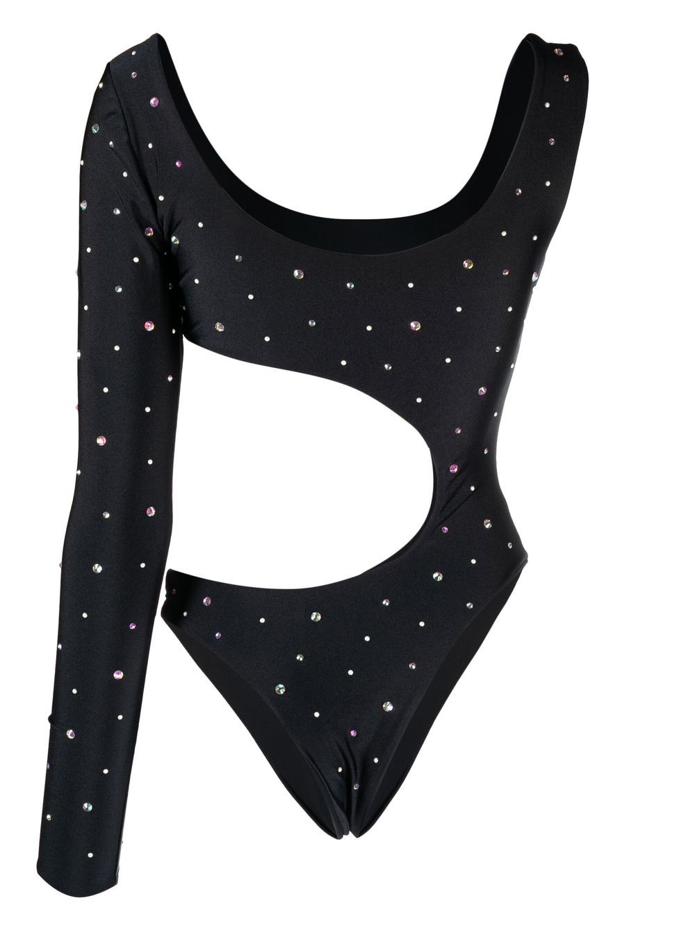 Alessandra Rich Black Sea-Inspired Dress - Elegant Beachwear for Summer Vacations & Resort Getaways