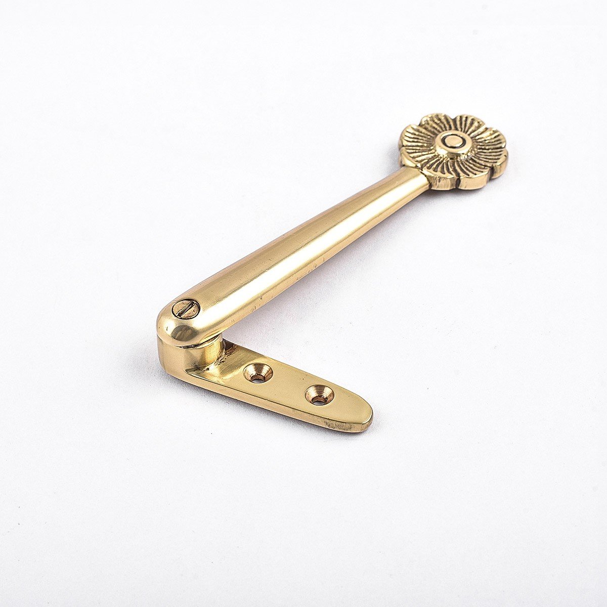 Renovators Supply 5-Inch Brass Floral Carpet Stair Clips - Pack of 13 for Securing Rugs on Stairs | Home Decor & Stair Safety Accessories