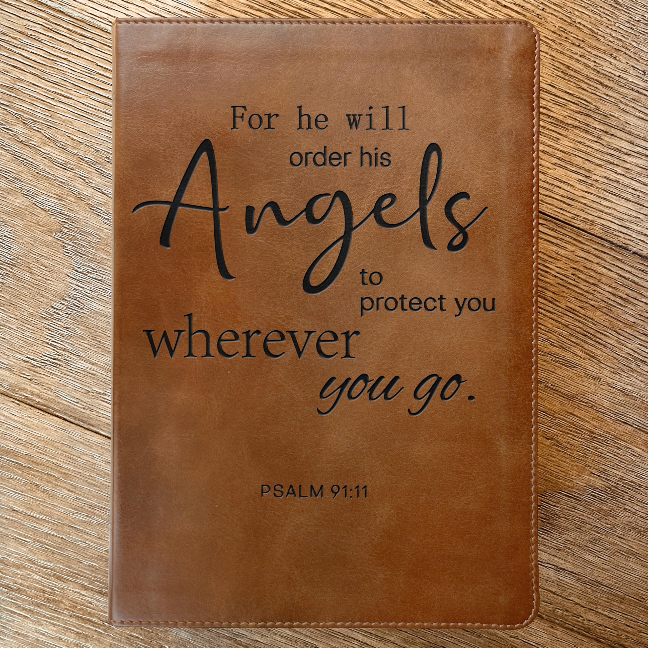 Custom Engraved ESV Bible - Personalized Large Print Double-Column English Standard Holy Bible with Designer Assistance | Perfect for Weddings, Baptisms & Spiritual Gifts