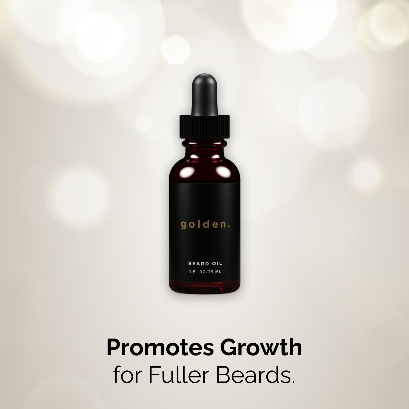Premium Golden Grooming Beard Oil for Men - Hydrating & Conditioning with Natural Castor Oil, Jojoba Oil & Olive Oil - Fresh Scent - 1oz Bottle - Perfect for Daily Beard Care & Styling