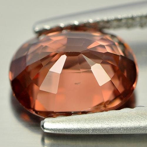 2.03ct Natural Imperial Zircon Oval Gemstone - 8x6mm VVS Eye Clean December Birthstone from Cambodia | Perfect for Jewelry Making, Engagement Rings & Birthstone Gifts
