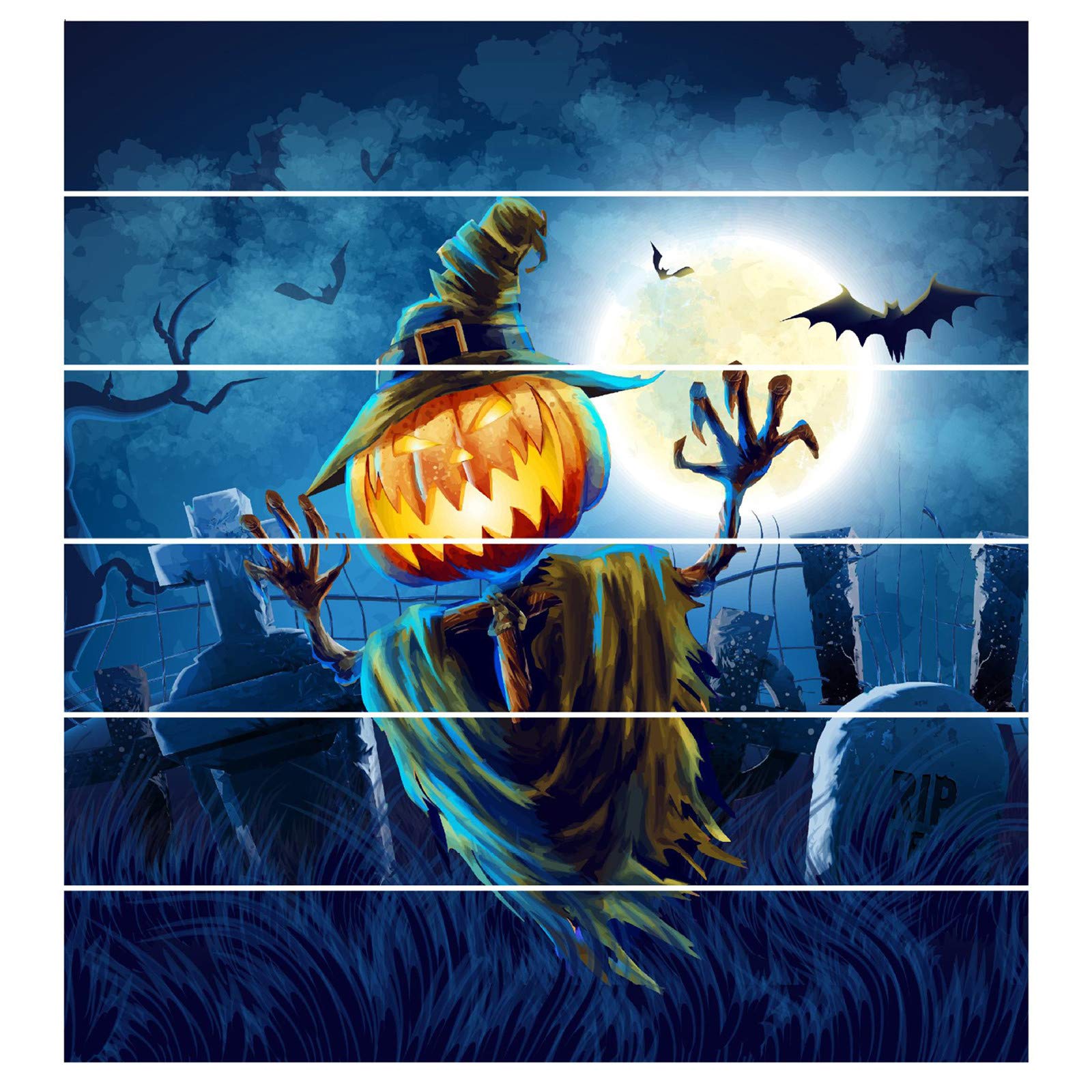 3D Halloween Stickers Waterproof DIY Wall Decor for Home, Bedroom, Stairs - Perfect for Party, Living Room, and Seasonal Theming