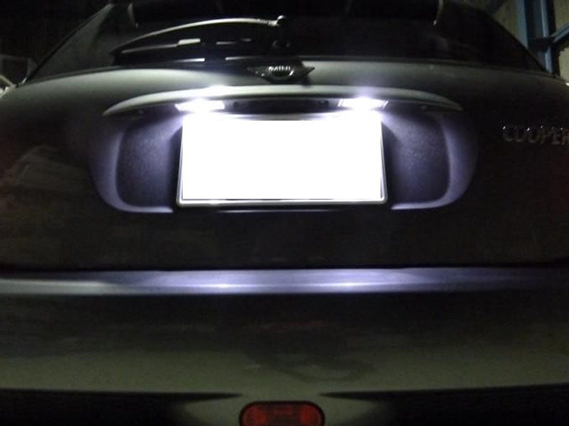 Direct Fit White LED License Plate Lights for MINI Cooper R56 R57 R58 R59 - Bright & Durable Replacement Bulbs for Enhanced Night Visibility & Style Upgrade