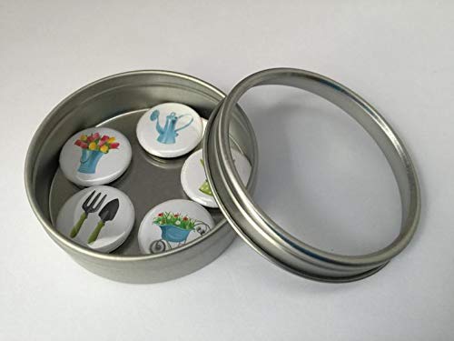 Premium Gardening Magnet Set for Refrigerator & Metal Surfaces - Perfect for Organizing Tools, Notes & Recipes in Kitchen, Garage & Office