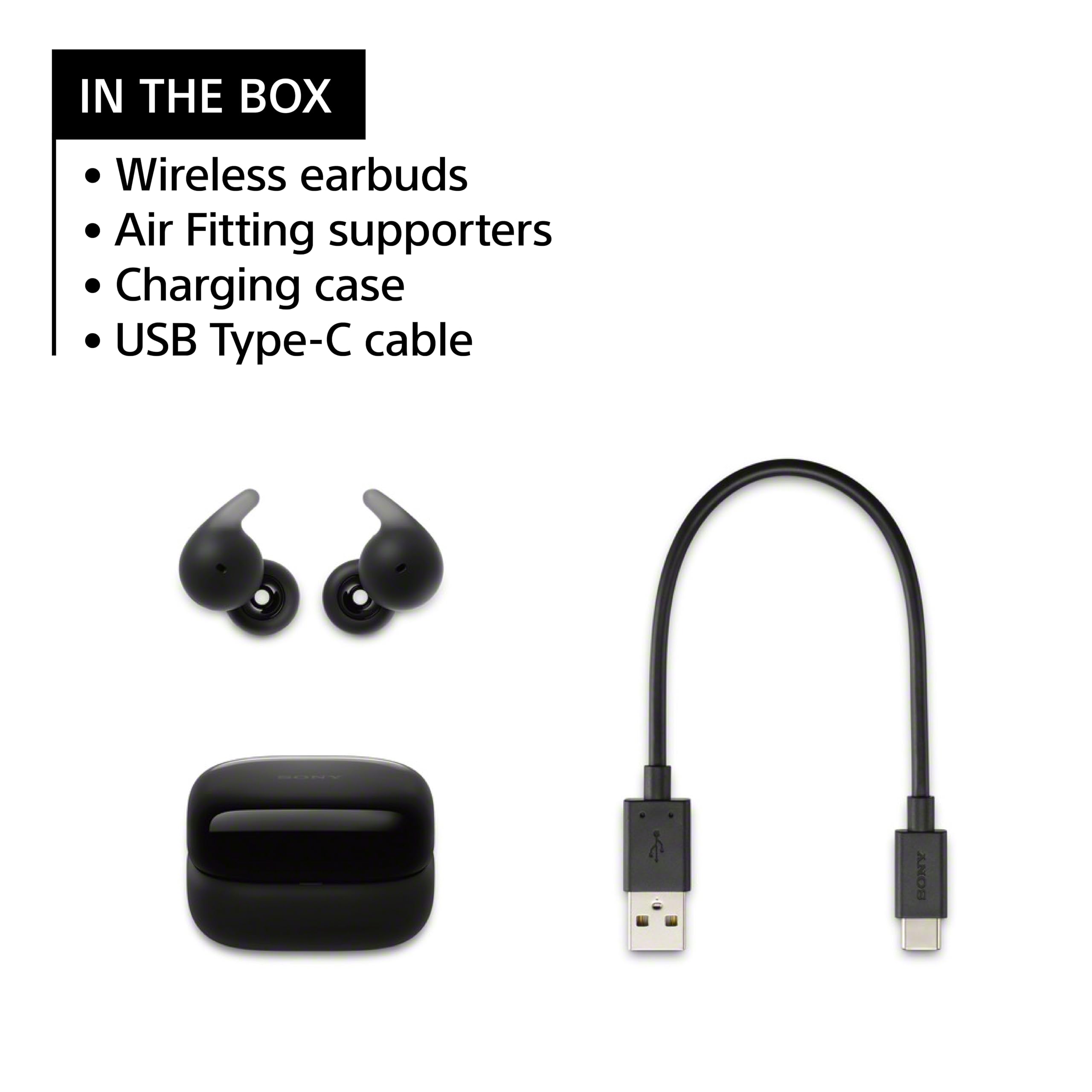 Sony LinkBuds Open Truly Wireless Earbuds - White | Open-Ring Design for Ambient Sound Awareness | New Air Fitting Supporters | Comfortable for All-Day Wear | Perfect for Running, Commuting & Office Use
