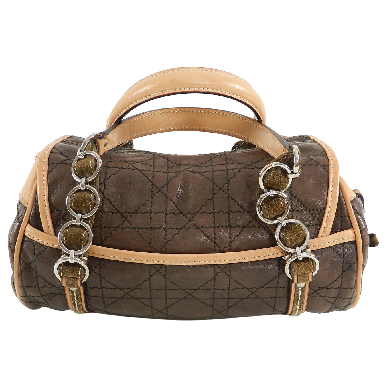 Christian Dior Romantique Small Leather Handbag in Brown - Luxury Crossbody Bag for Women, Perfect for Date Night & Evening Events
