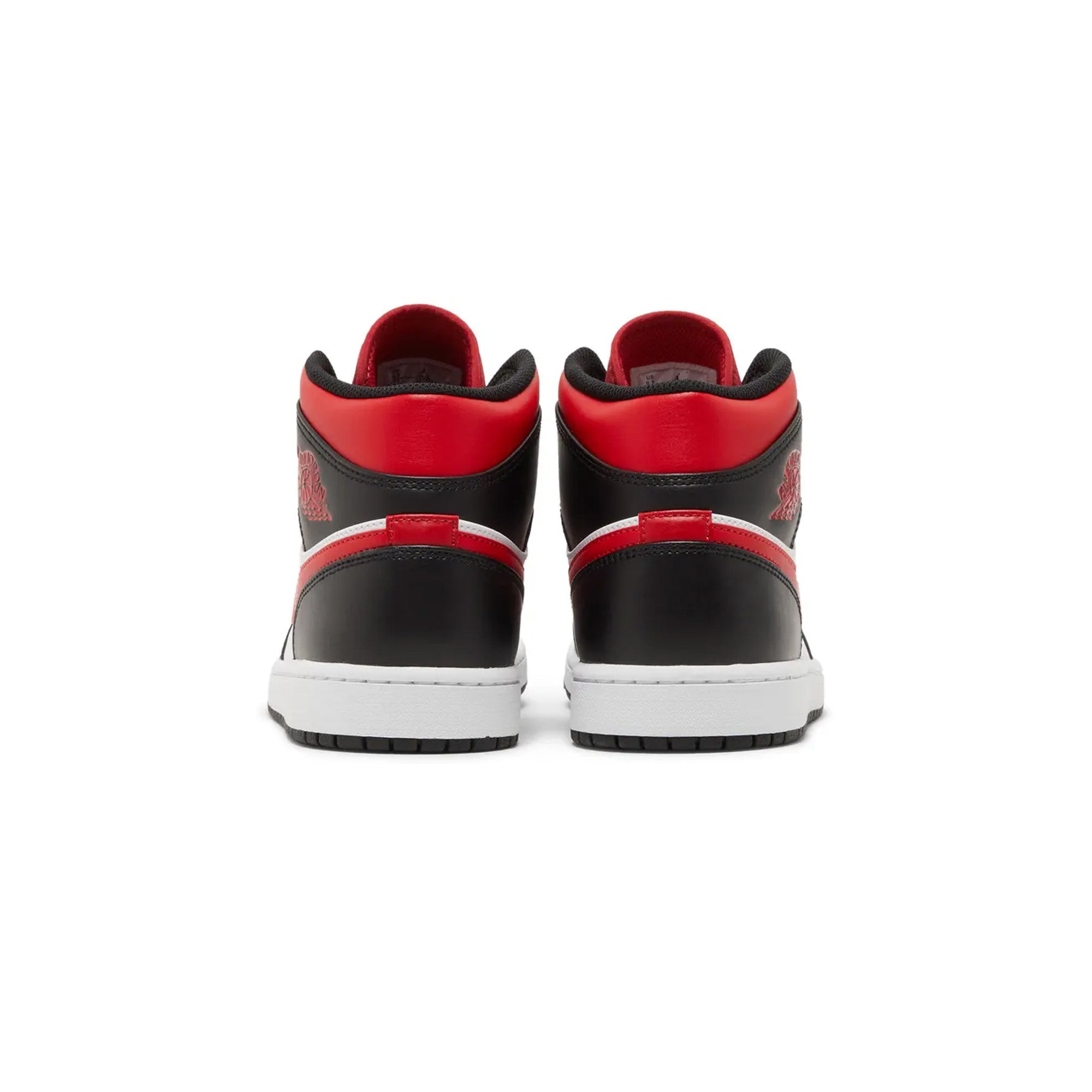 Air Jordan 1 Mid 'Bred Toe' Basketball Shoes - New Authentic Sneakers for Men | High-Performance Court Shoes for Basketball, Streetwear & Casual Style
