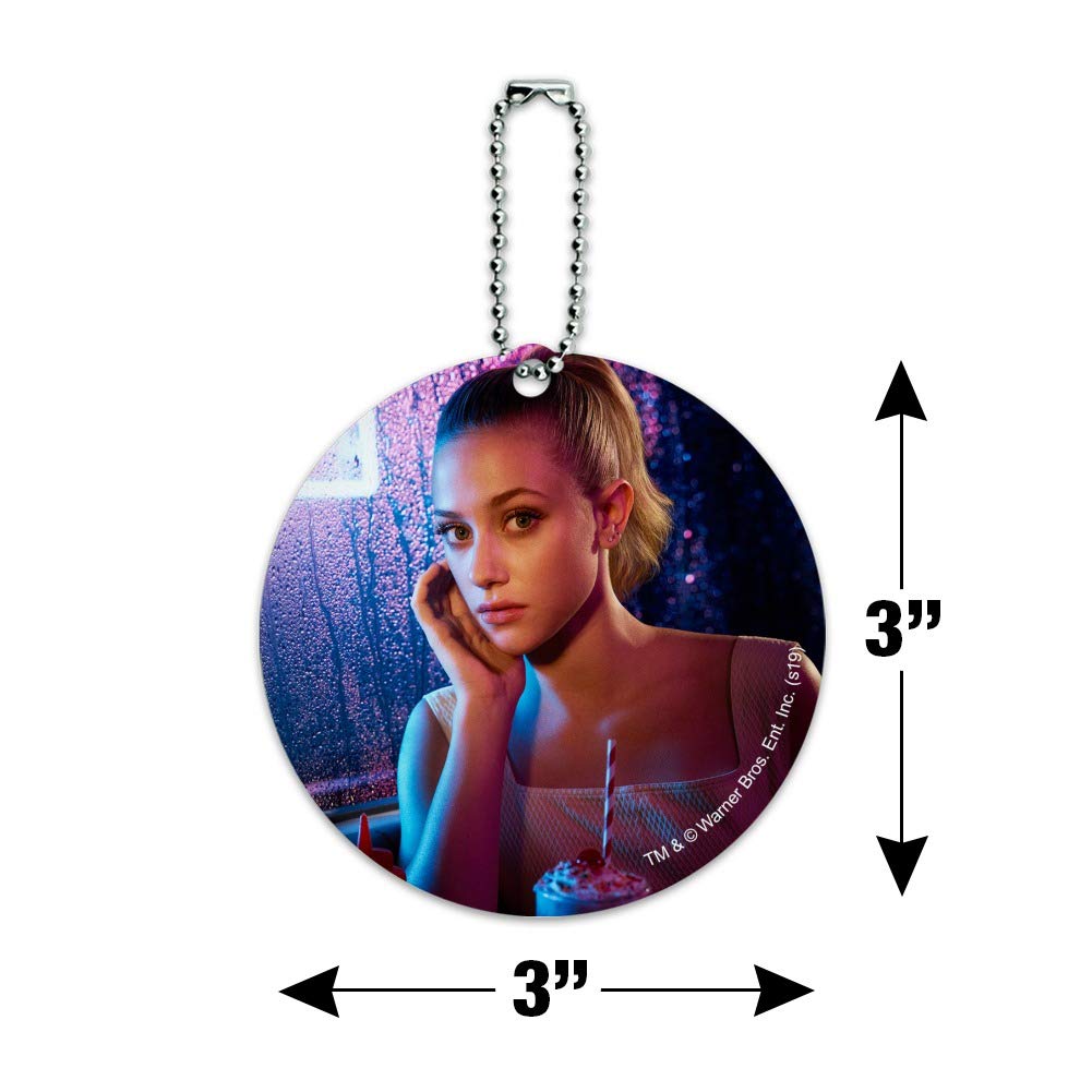 Riverdale Betty Character Round Luggage ID Tag - Durable Suitcase Name Tag for Carry-On Bags - Perfect for Travel Identification & Themed Gifts