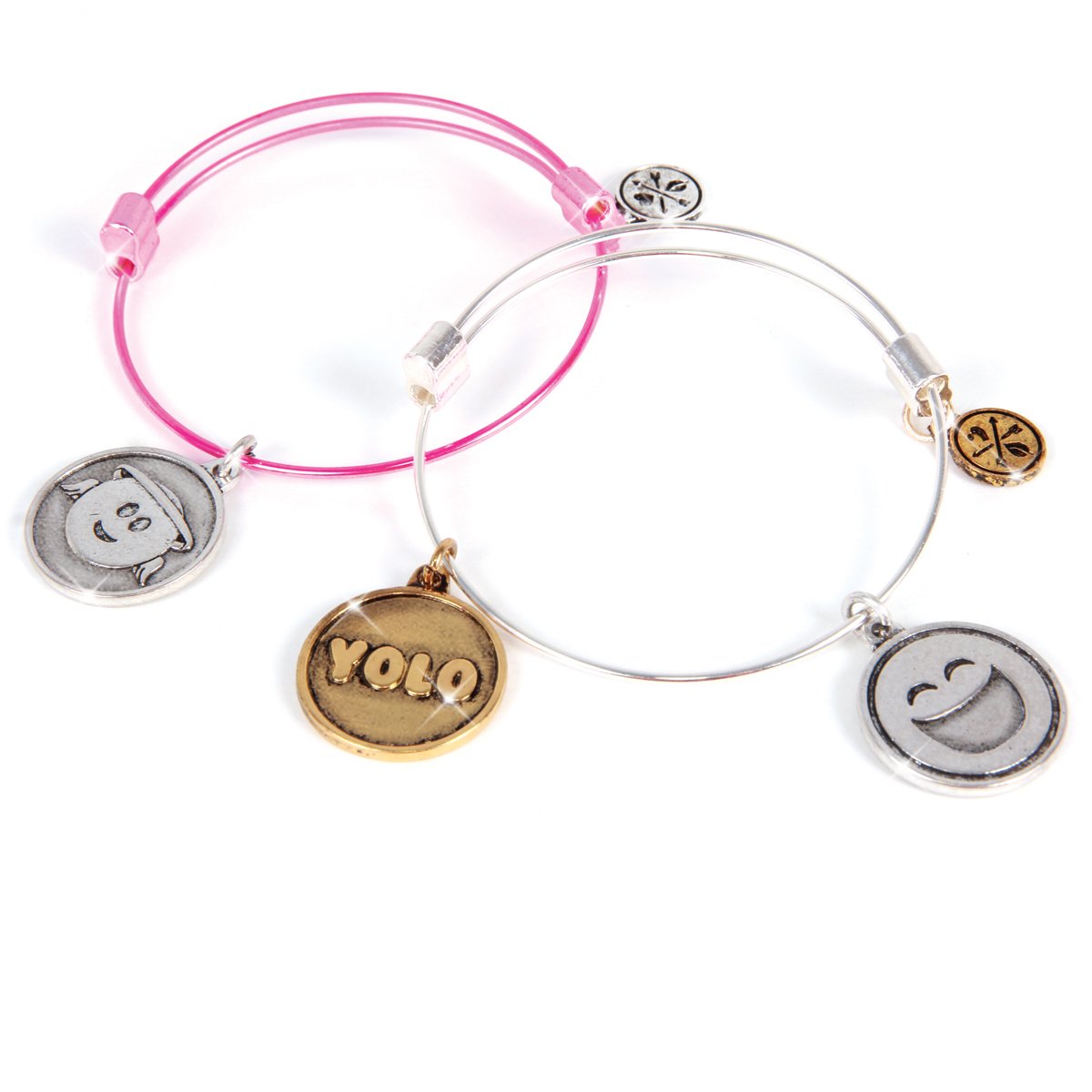 Let's Get Started Bracelets - Trendy Emoji Collection 1 | Fun Friendship Bracelets for Teens & Kids | Perfect for Gifts, Parties & Everyday Wear