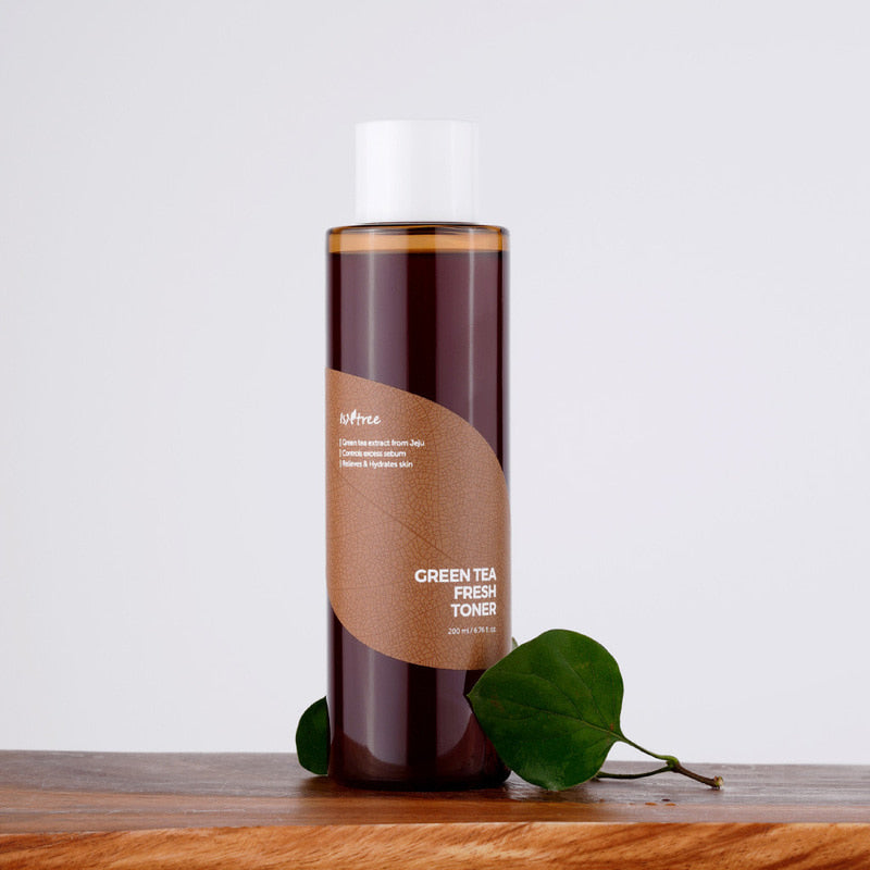 Isntree Green Tea Fresh Toner 200ml - Hydrating Facial Toner for Oily & Acne-Prone Skin | Korean Skincare for Daily Use & Pore Care