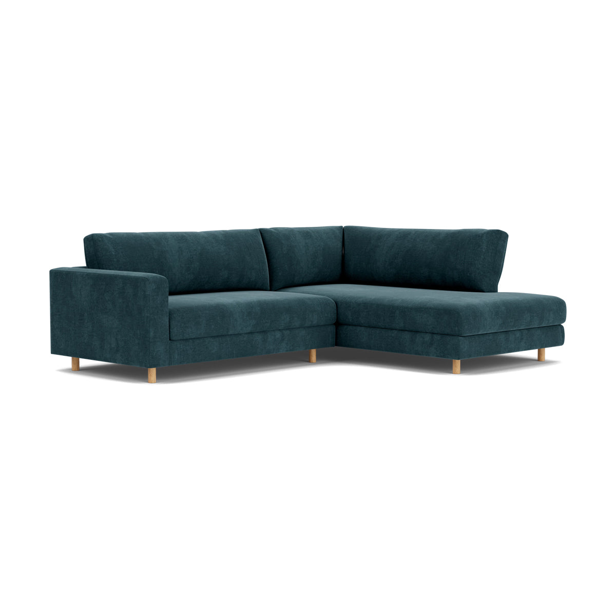 Douglas Fabric Right Corner Sofa - Modern L-Shaped Sectional Couch for Living Room, Small Spaces & Apartments | Comfortable Upholstered Furniture for Family Gatherings & Movie Nights