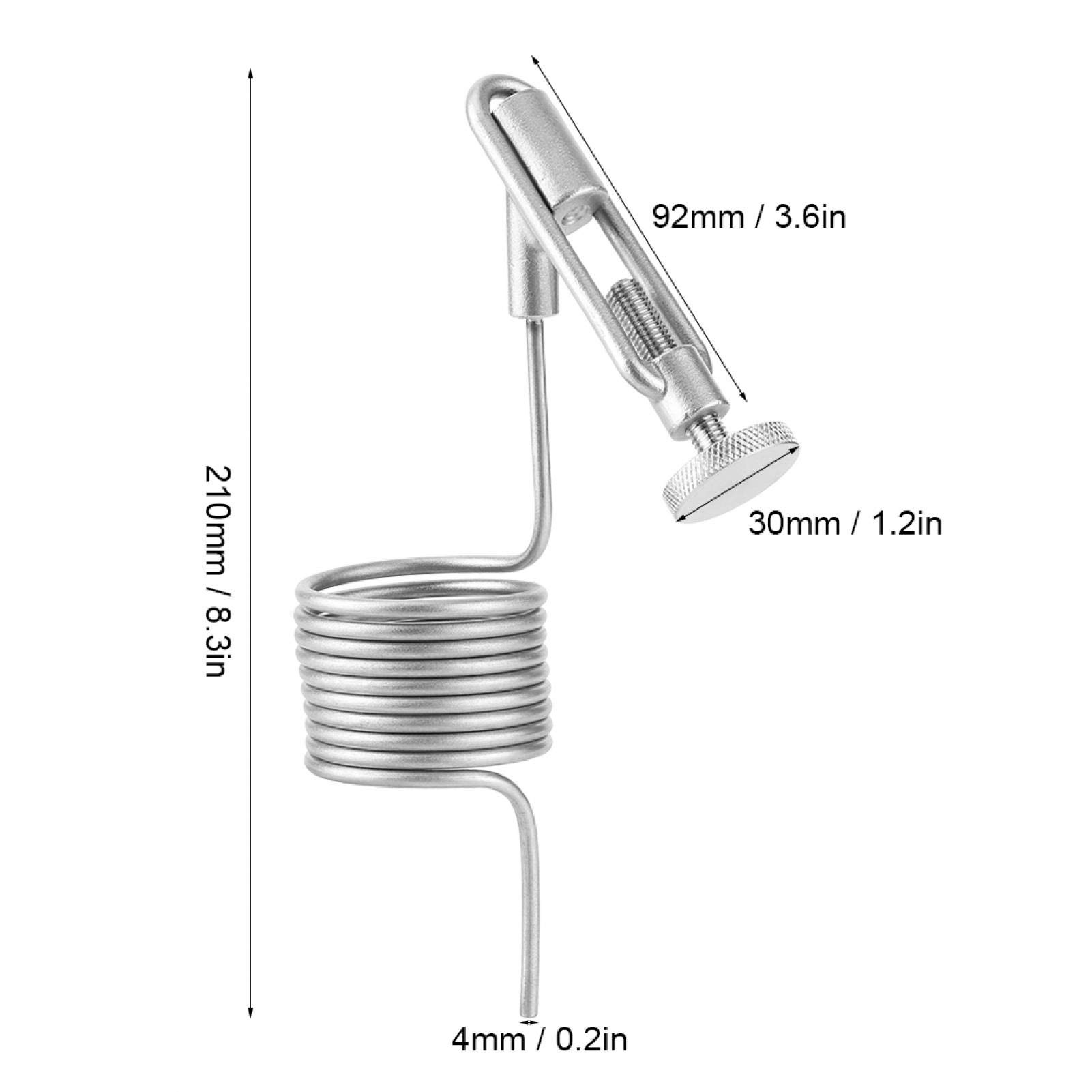 304 Stainless Steel Sampling Coil Defoamer for Homebrew Beer - Brewing Sampling Valve & Defrother Kit - Fermenter Accessory for Beer, Wine & Mead Making (Silver)