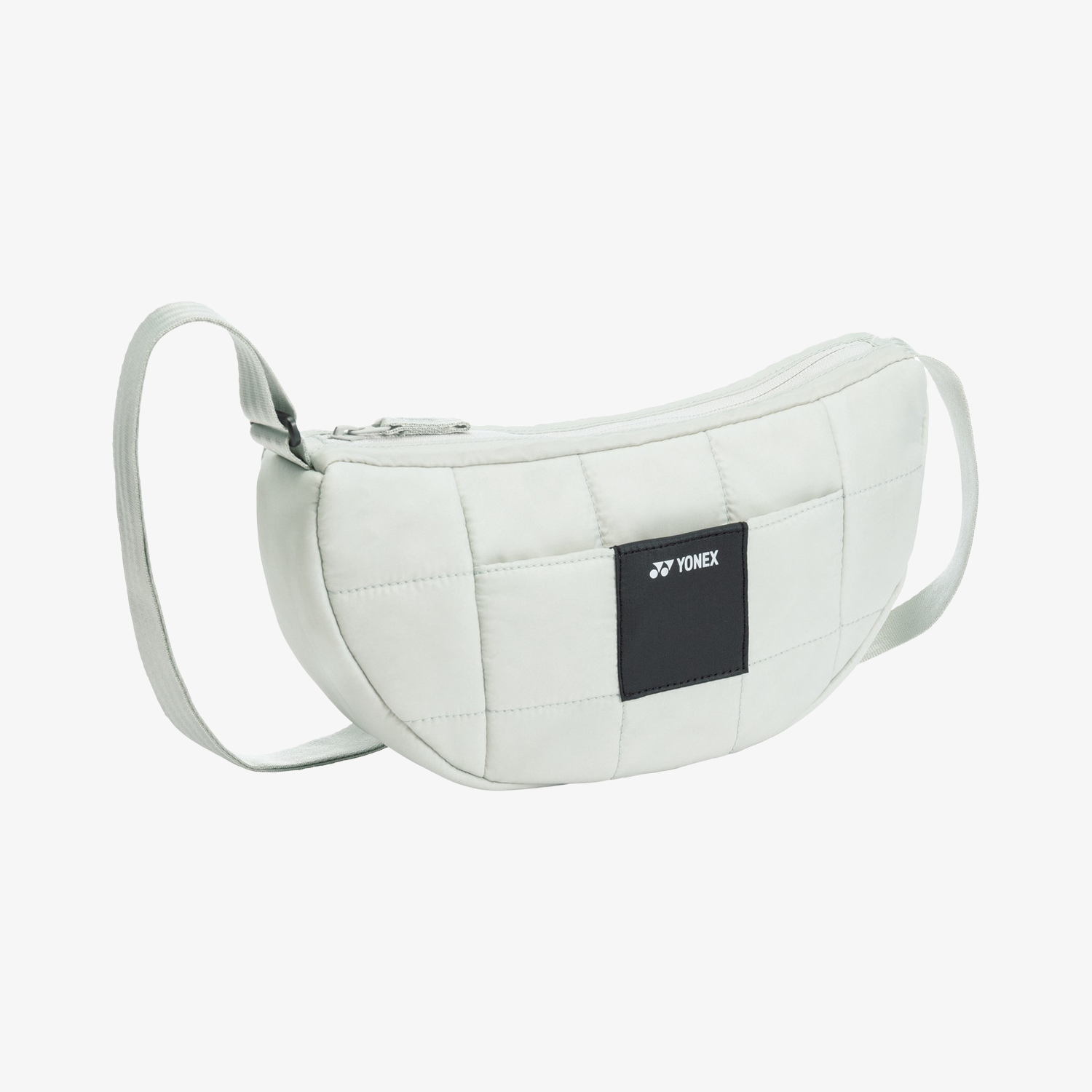 Yonex BAG2465 Compact Shoulder Bag - Lightweight Tennis & Badminton Sports Bag for Men & Women - Perfect for Gym, Travel & Daily Use (Ice Gray)