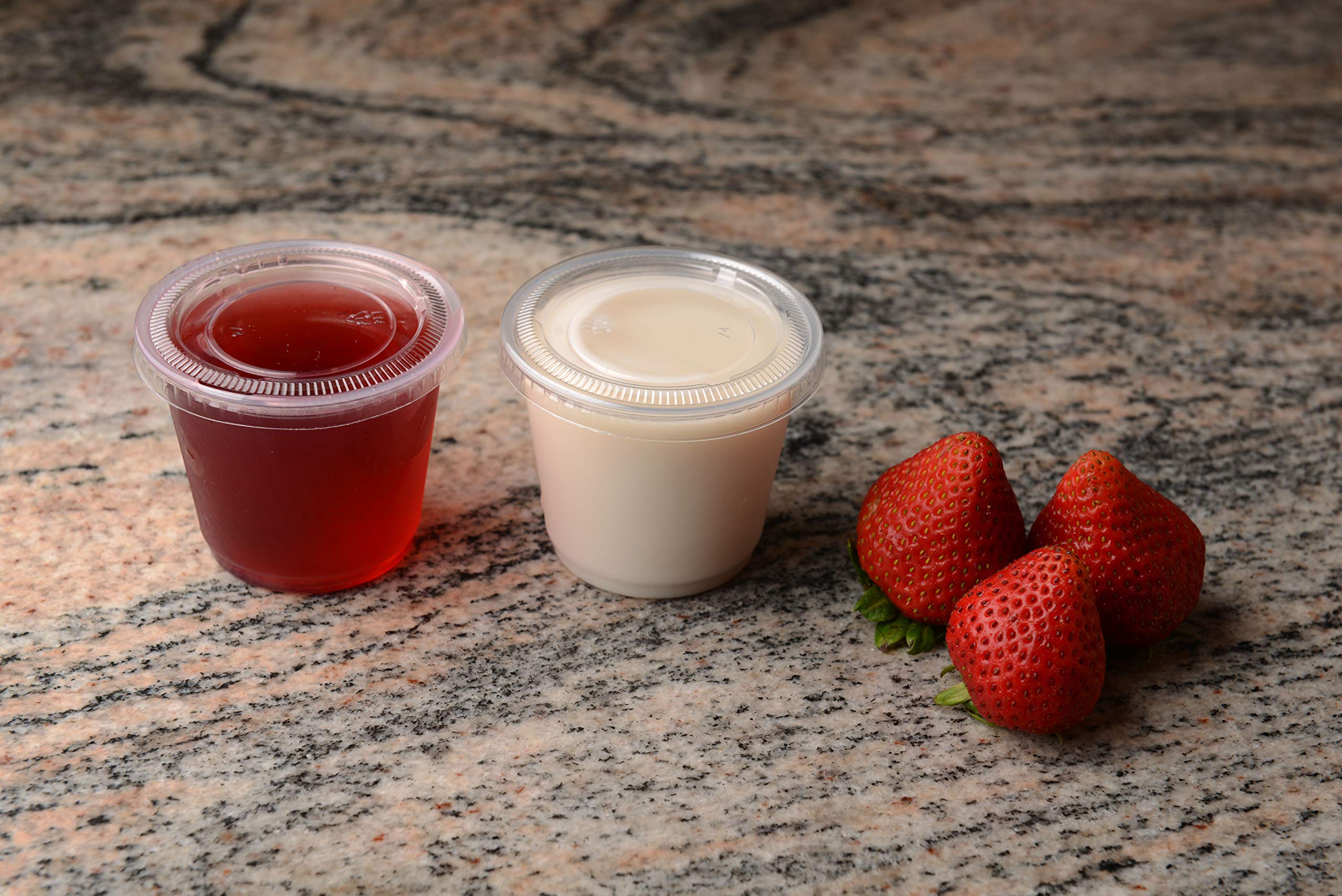 EcoQuality 4000-Pack 4oz Leak-Proof Plastic Condiment Cups with Lids - BPA-Free Souffle Containers for Sauces, Dressings, Jello Shots, Slime & Food Storage | Ideal for Restaurants, Catering, Parties & Home Kitchens