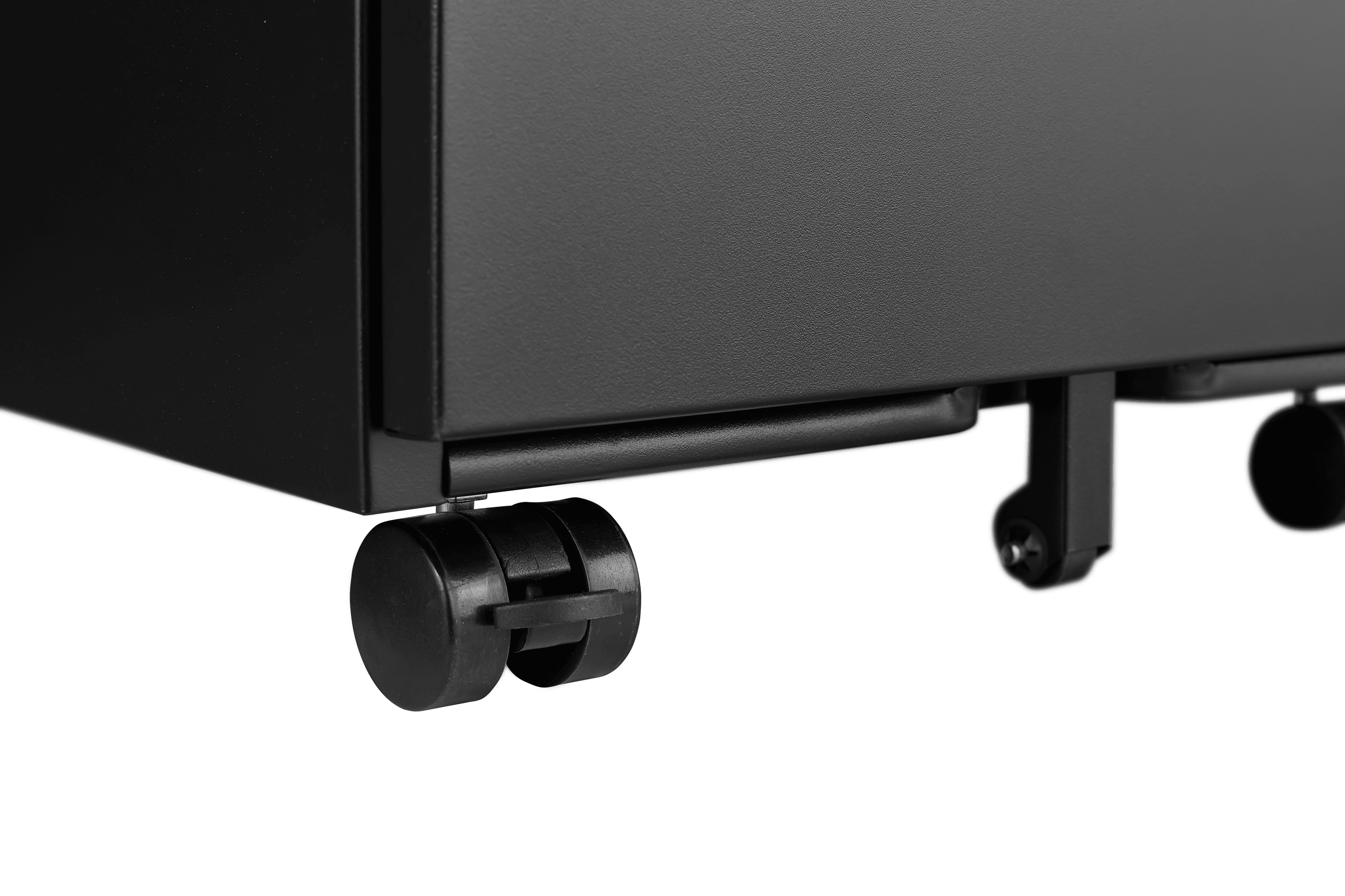 2 Drawer Locking File Cabinet - Metal Rolling Under Desk Storage for Letter, Legal & A4 Documents - Mobile Filing Cabinet for Home Office Organization - Easy Assembly Black - Perfect for Small Spaces & Workspace Storage Solutions