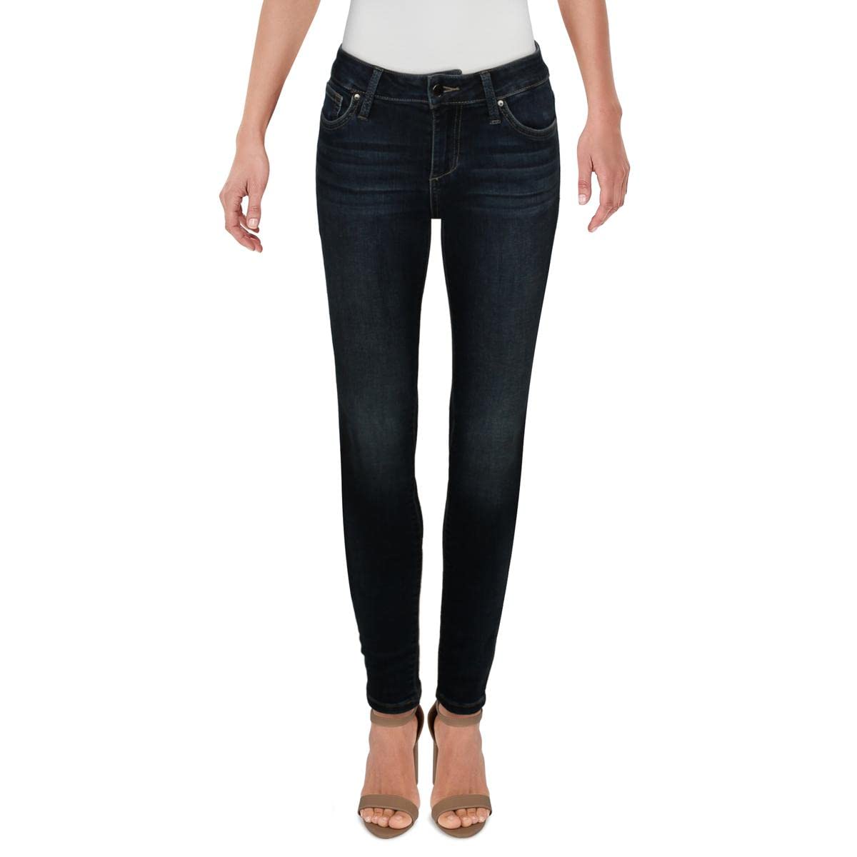 Joe's Jeans Women's High Rise Dark Wash Skinny Jeans - Stretch Denim Pants for Casual Wear, Night Out & Everyday Comfort