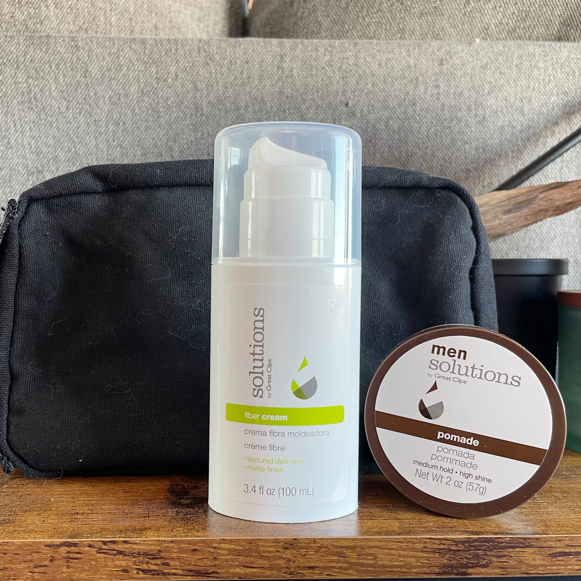 GREAT CLIPS Solutions Fiber Cream 3.4oz - Strong Hold Styling Cream for Curly Hair | Adds Volume & Lift | Flexible Firm Hold Hair Product | Perfect for Daily Styling & Natural Curls