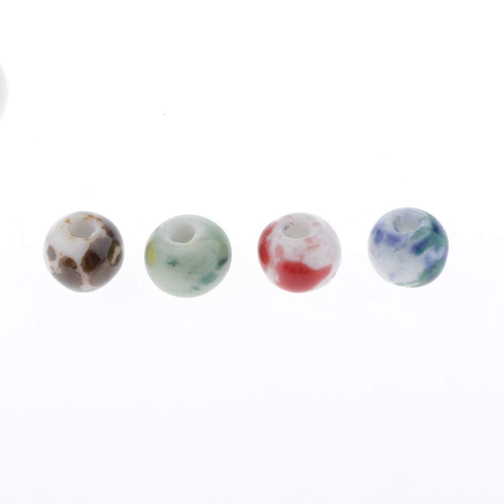 50/100Pcs Handmade Porcelain Ceramic Beads for DIY Jewelry Making - Perfect for Necklaces, Bracelets & Earrings - Craft Supplies for Beading & Scrapbooking Projects