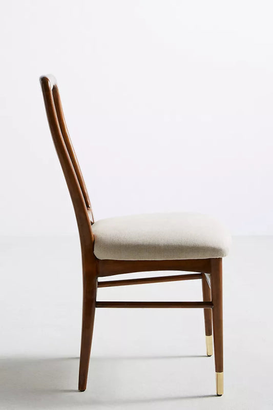 Handmade Natural Wooden Dining Chair - Solid Wood Modern Farmhouse Style Dining Room Chair - Perfect for Kitchen, Dining Room, and Home Decor