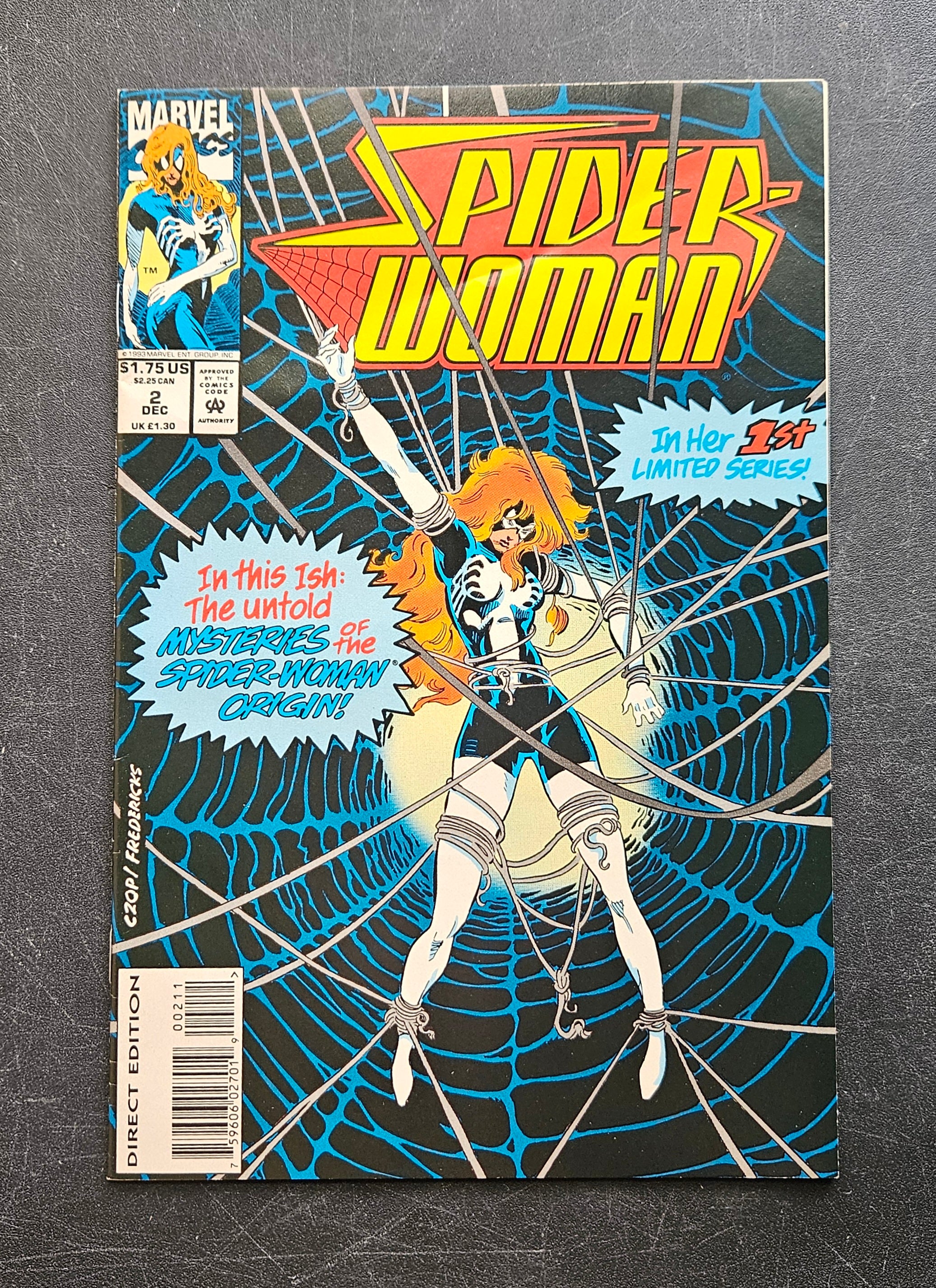 Spider Woman #2 1st Limited Series Dec 1993 Marvel Comic Book - Collectible Vintage Superhero Graphic Novel for Fans & Investors